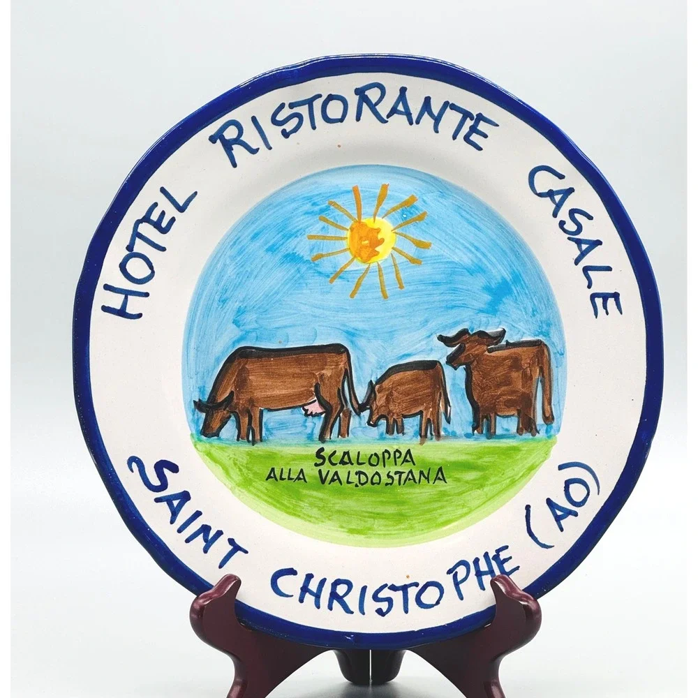 Buon Ricordo Plate Solimene Vietri Hotel Ristorante Casale St Christophe Italy
